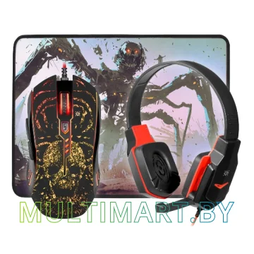 Комплект мышь с ковриком + наушники Defender Nemesida MHP-128 (52128)
